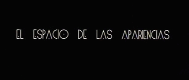 Tipografía del cortometraje, El espacio de las apariencias.