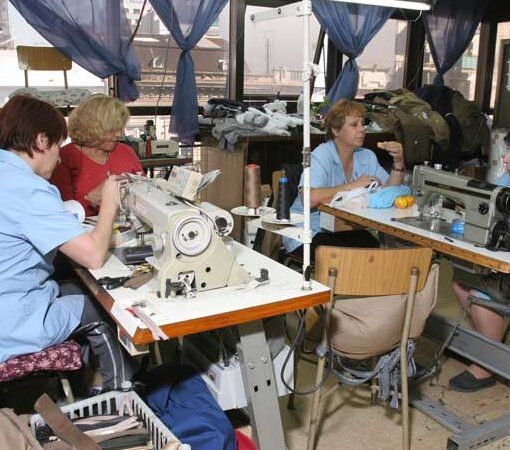 Imágen de la producción de las mujeres de Brukman