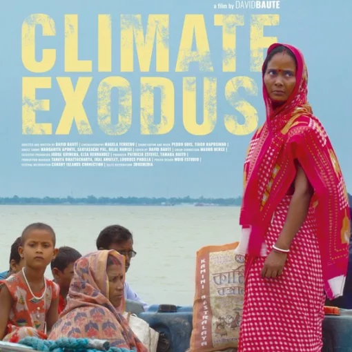 Portada del documental Éxodo Climático