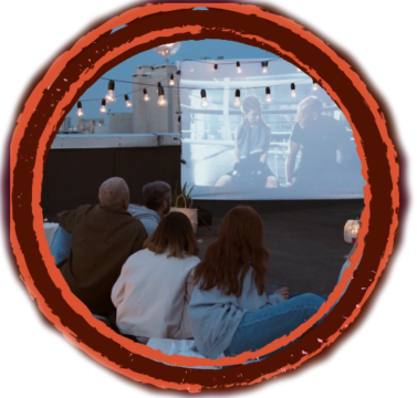 Personas viendo cine