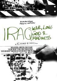 Póster de Iraq: guerra, amor, dios y locura.