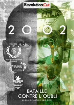 Póster de 2002 Batalla contra el olvido en el que aparece la cara de un hombre.